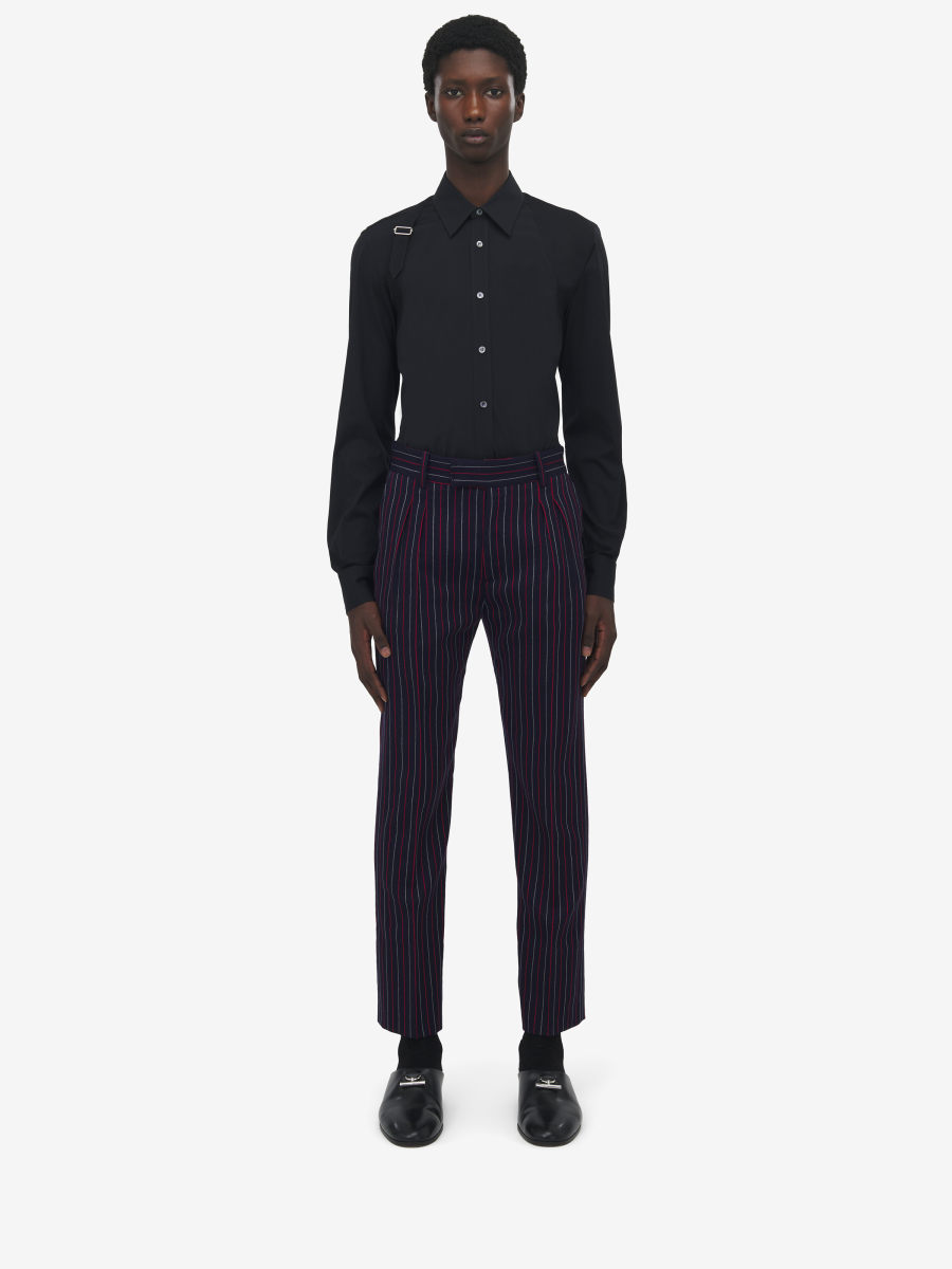 ALEXANDER MCQUEEN - Boat Stripe Cigarette Trousers - Item 832883QUACZ4345
